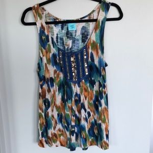 Happening in the Present Embellished Top